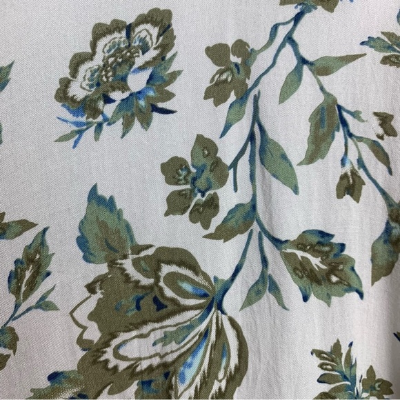 AEO 'Don't Ask Why' Green White Floral Spaghetti String Tank Top - OS - Picture 8 of 16